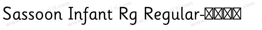 Sassoon Infant Rg Regular字体转换